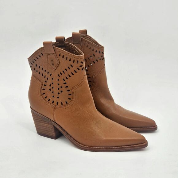 Marc Fisher Elyma Pointed Toe Western Boot Size 9.5 Chestnut Brown - Picture 12 of 12